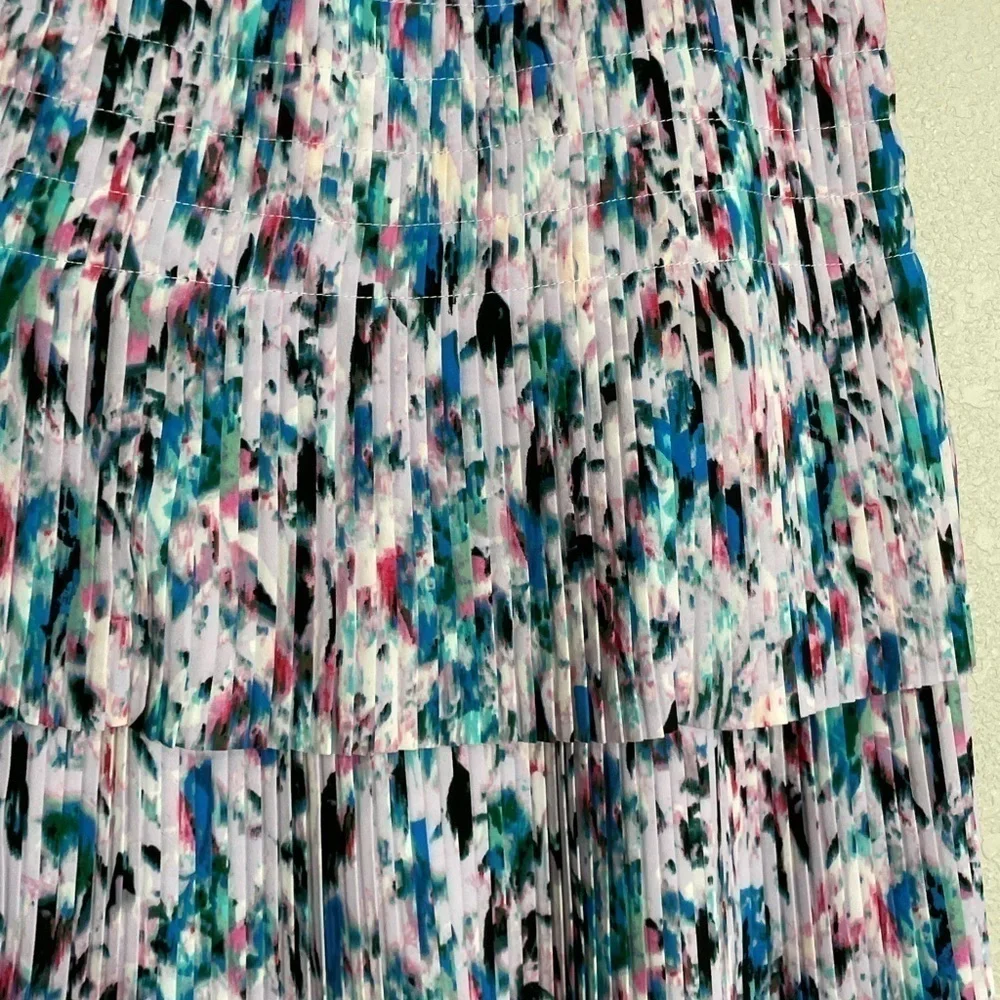 J Crew Purple Accordion Pleated Skirt 0
